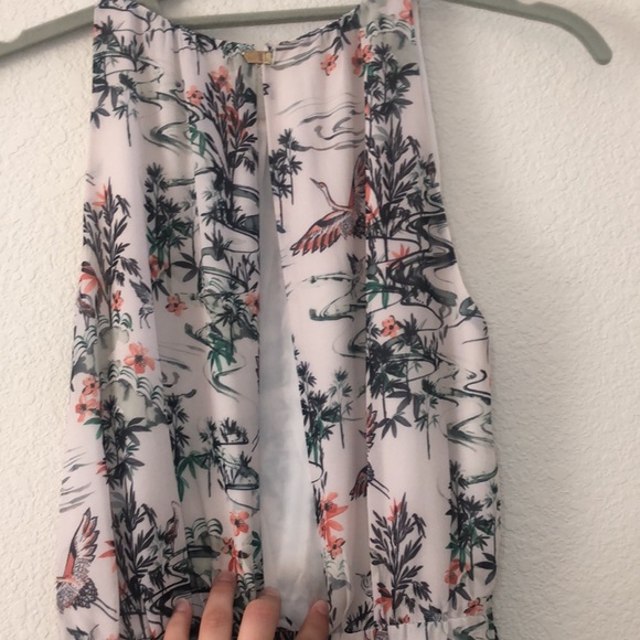 H&M Crane Cream Halter Dress Size 2 - Picture 7 of 10